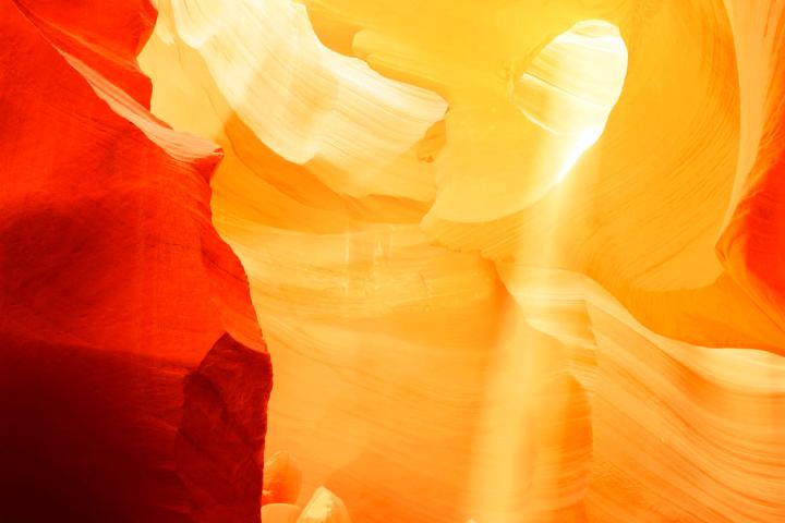 Sandstone in Antelope Canyon